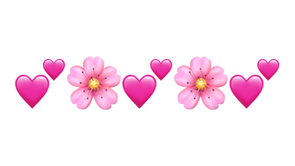 Цветочки сердечки мелкие