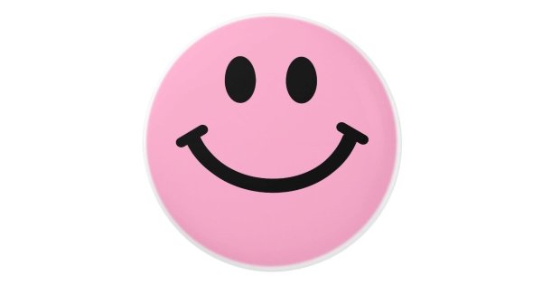 Розовый смайлик