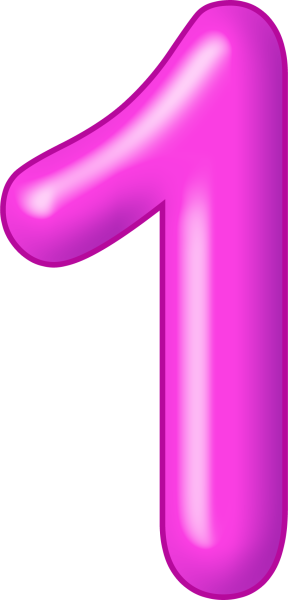 Красивая цифра 1