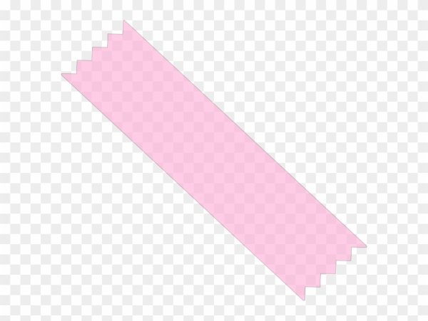 Розовая полоска на прозрачном фоне
