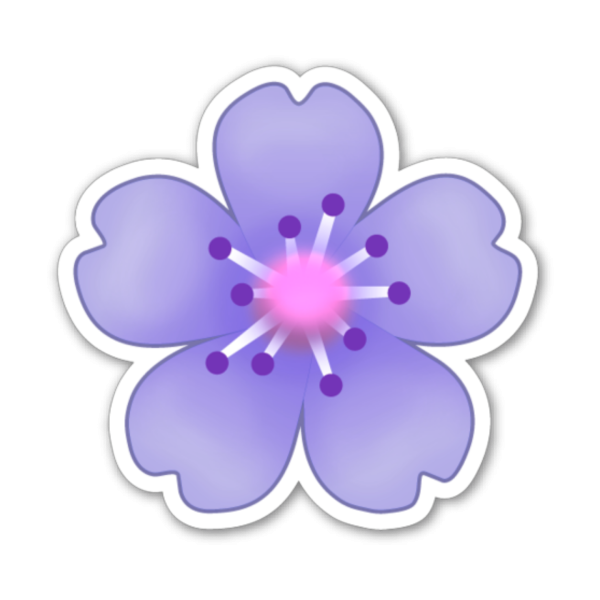 Эмодзи цветочек