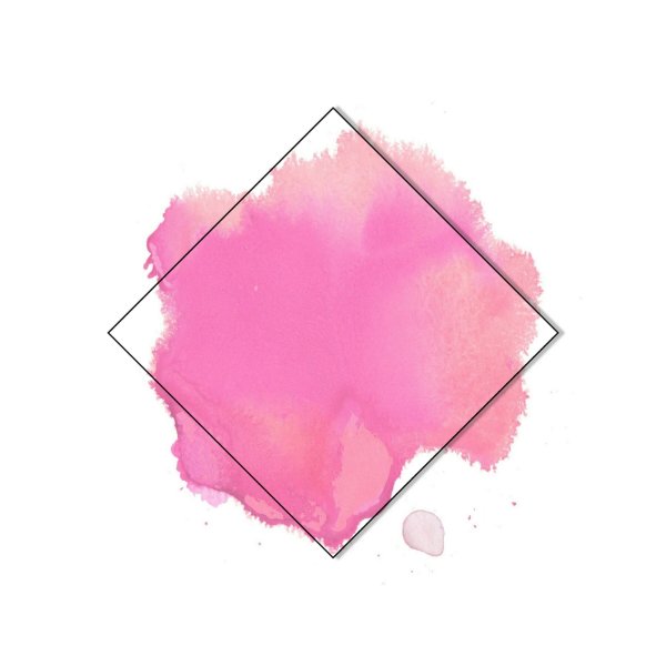 Розовый мазок для логотипа