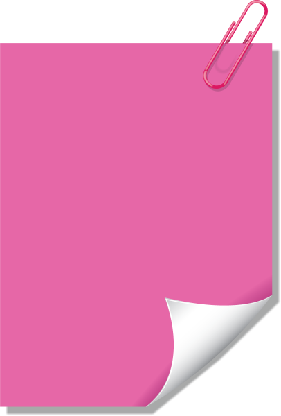 Лист со скрепкой