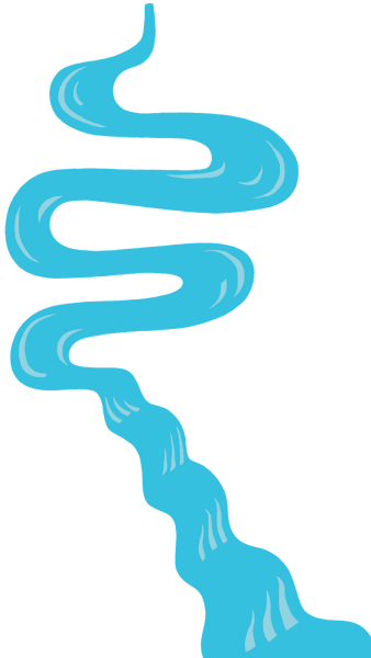 Ручей на прозрачном фоне