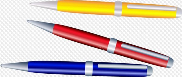 Ручка мультяшная синяя