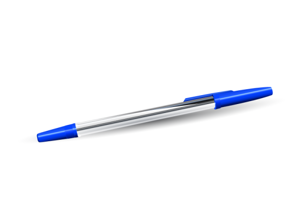 Ручка шариковая прозрачная