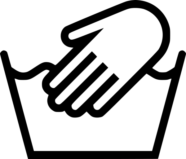 Знак ручная стирка