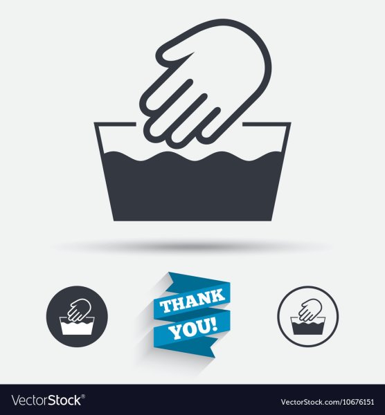 Знак ручная стирка