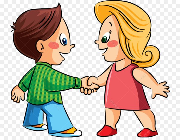 Дети приветствуют друг друга