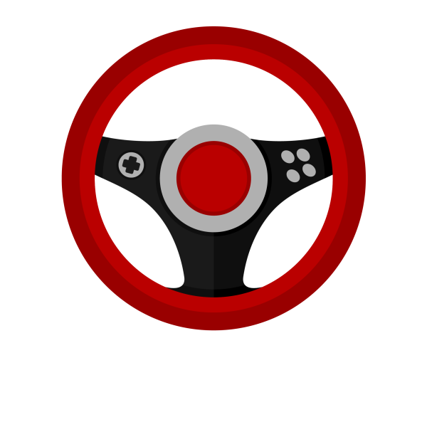 Мультяшный руль машины