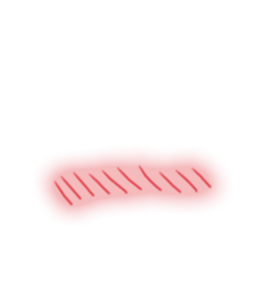 Красные щеки без фона