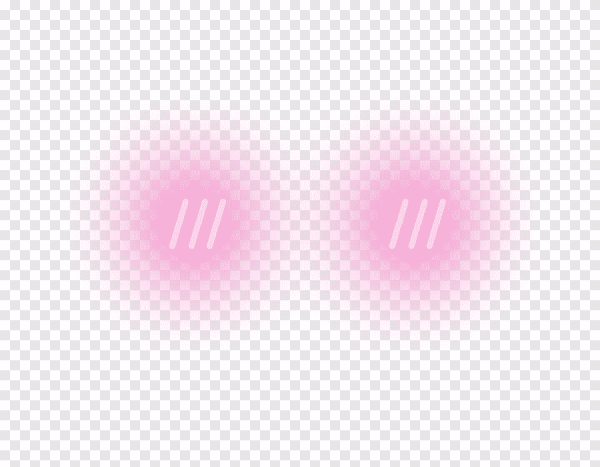 Милый румянец на прозрачном фоне