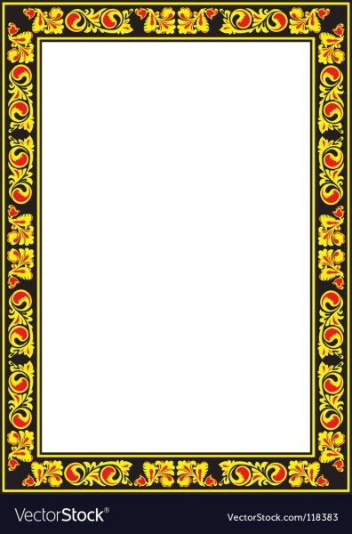 Рамка из хохломы