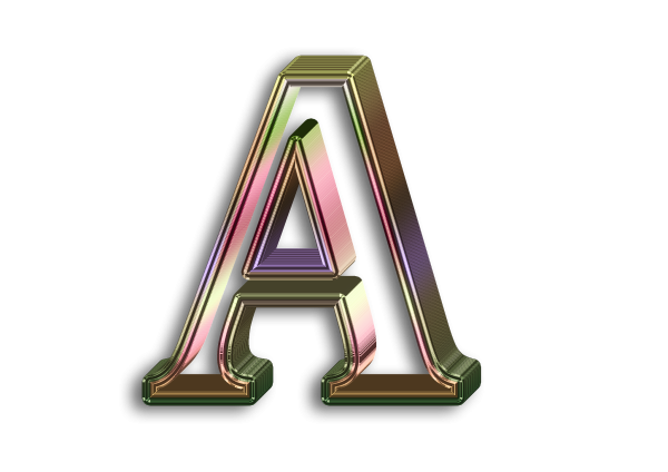 Буквы русского алфавита на прозрачном фоне