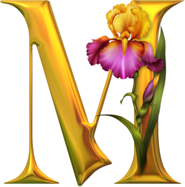 Цветочные буквы