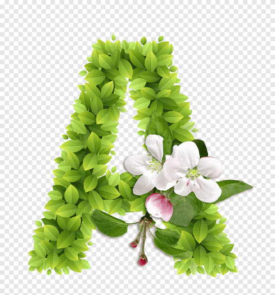 Буквы в весеннем стиле