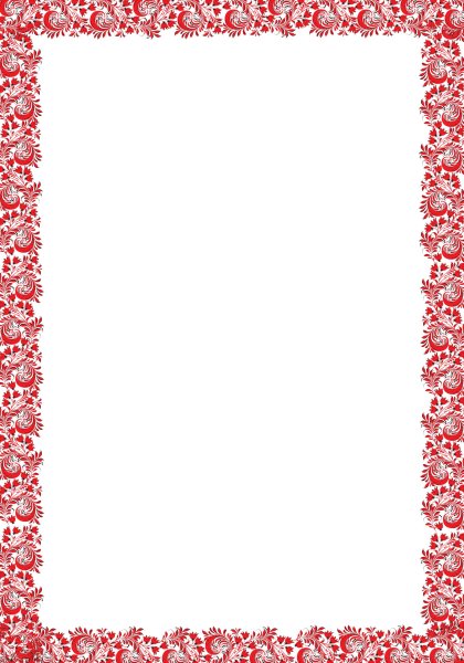 Рамочка в русском народном стиле