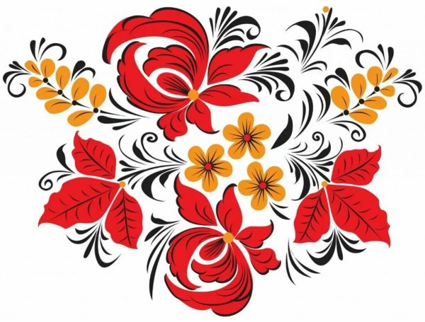 Хохломская роспись орнамент