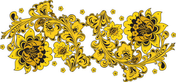 Роспись Хохлома вектор