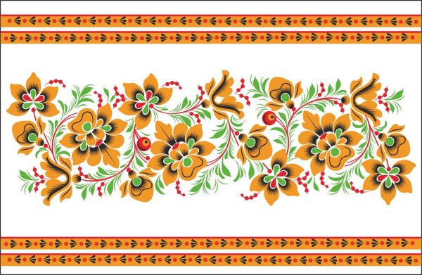 Русский орнамент в полосе