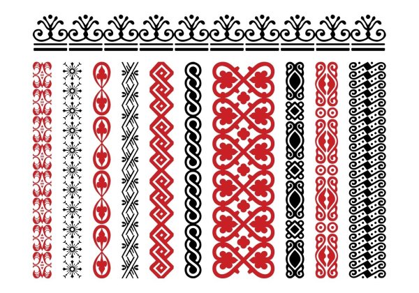 Русский народный орнамент в полосе