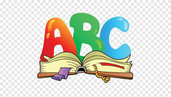 Книга с буквами