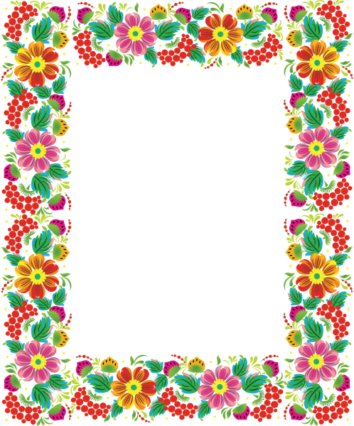 Рамка в фольклорном стиле