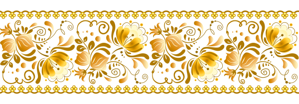 Русский орнамент на прозрачном фоне