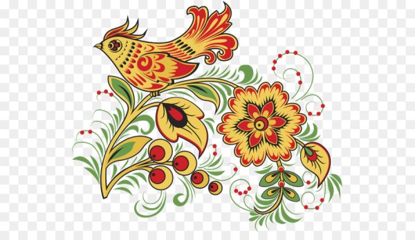 Русские народные росписи Хохломская