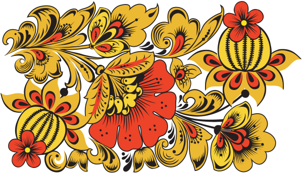 Русская роспись Хохлома орнамент