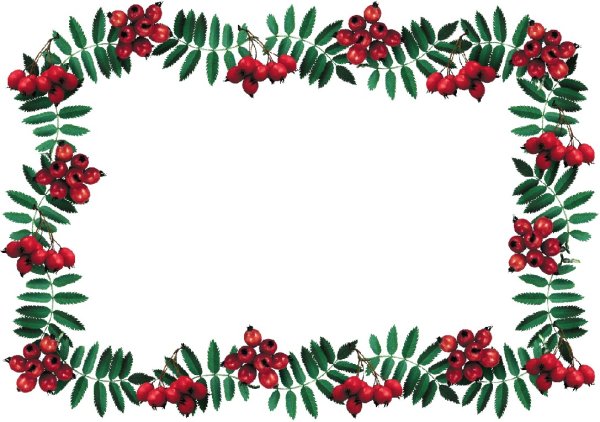 Рамка из рябины