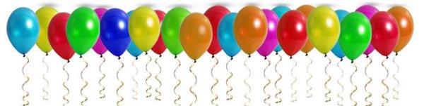 Разноцветные шары в ряд