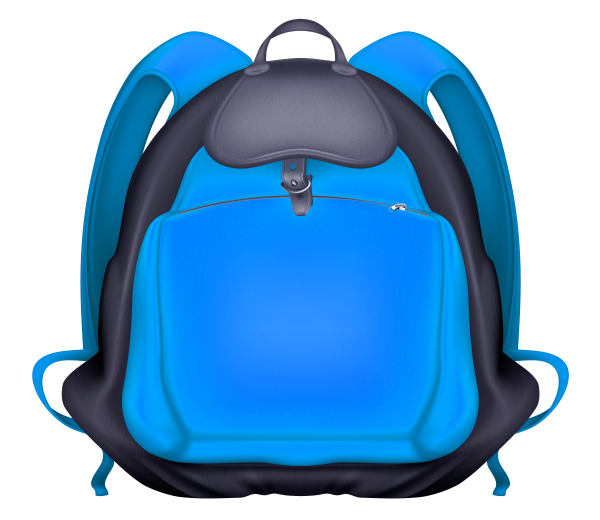 Школьный рюкзак на прозрачном фоне