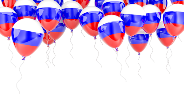 Фон шарики флаг России
