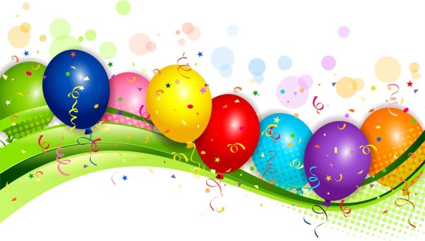 Баннер с воздушными шарами