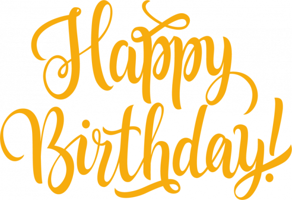 Happy Birthday надпись красивая