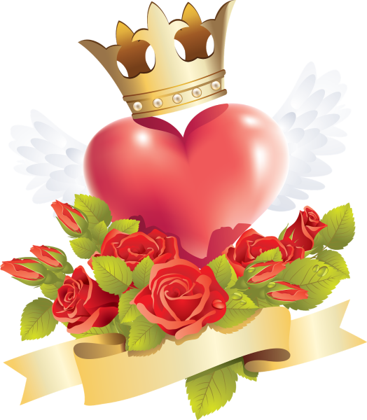 Открытки с сердечками и цветами