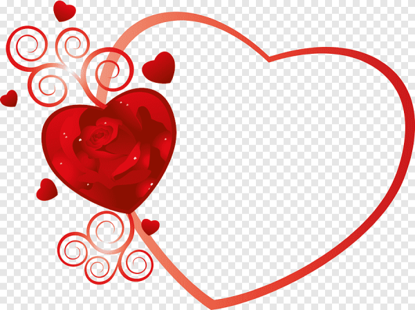 Клипарт сердечки на прозрачном фоне