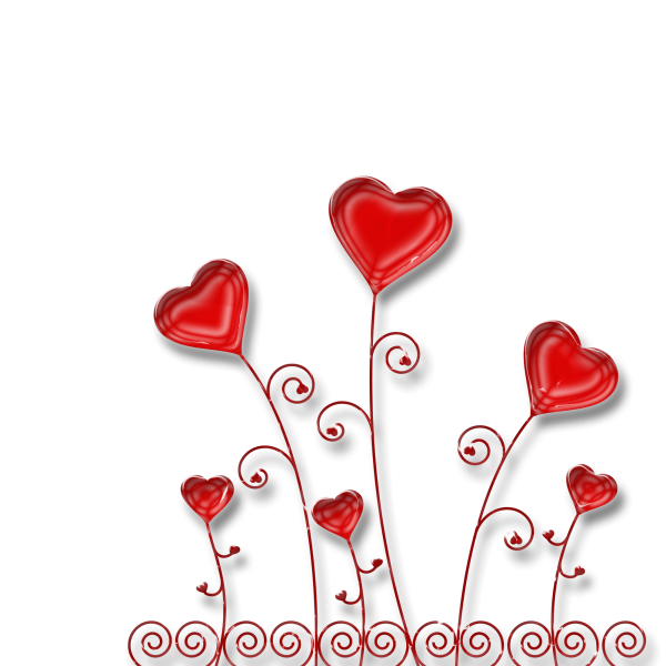 Цветочки сердечки