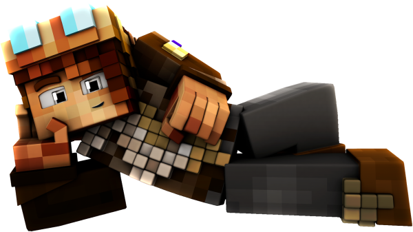 Игрок в МАЙНКРАФТЕ без фона