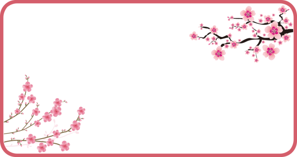 Рамка Сакура для фотошопа