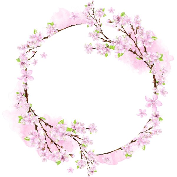 Рамка круглая Весна