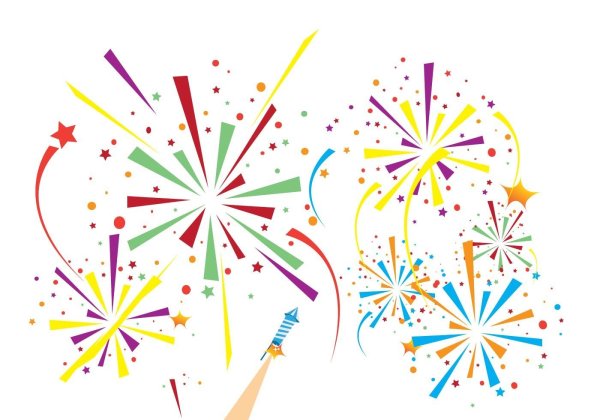 Салют на Светлом фоне