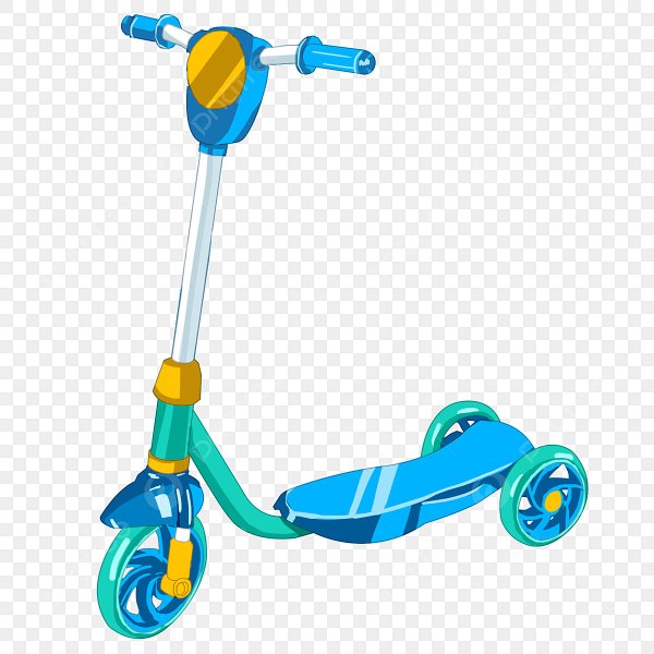 Самокат с мультяшками