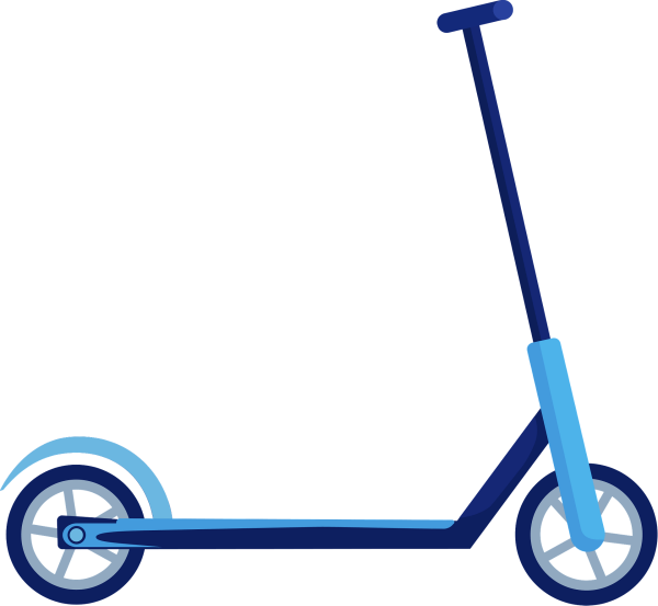 Самокат мультяшный