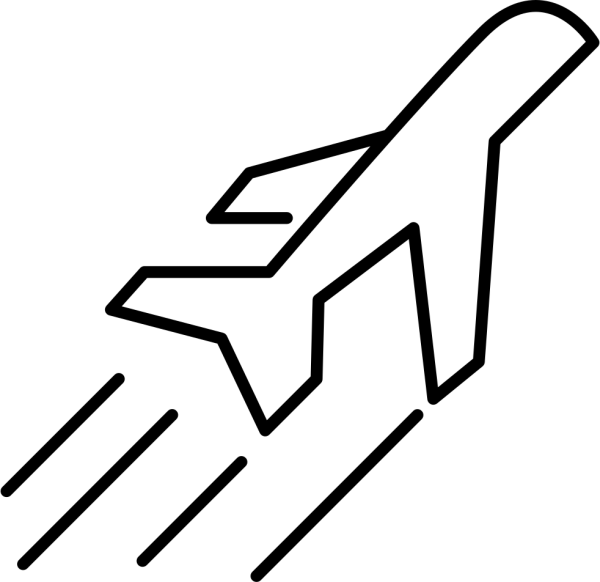 Самолет схематично