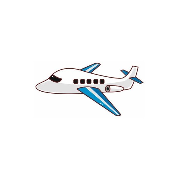 Самолет без фона мультяшный