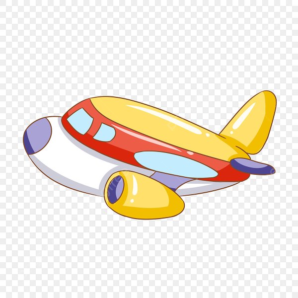 Самолетик мультяшный