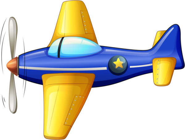 Самолет детский вектор вид сбоку