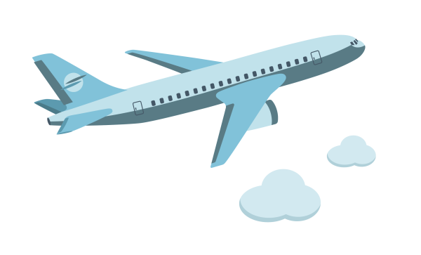 Самолет мультяшный